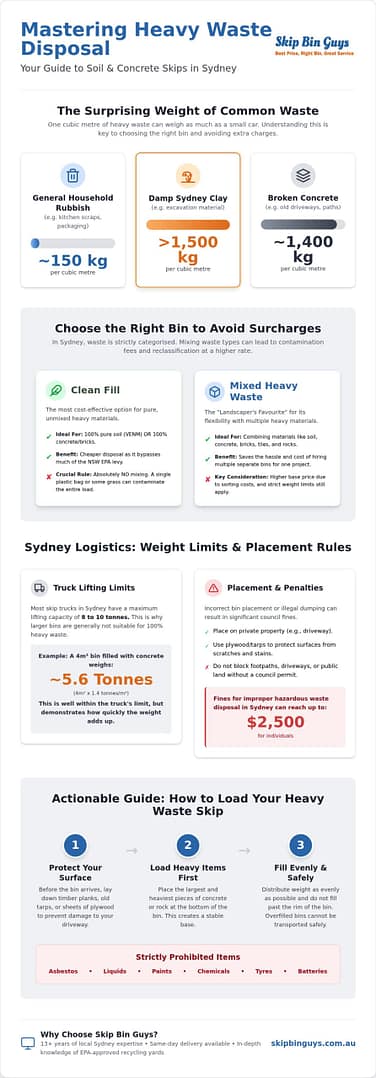 Skip Bin for Soil and Concrete Sydney: The 2026 Heavy Waste Guide
