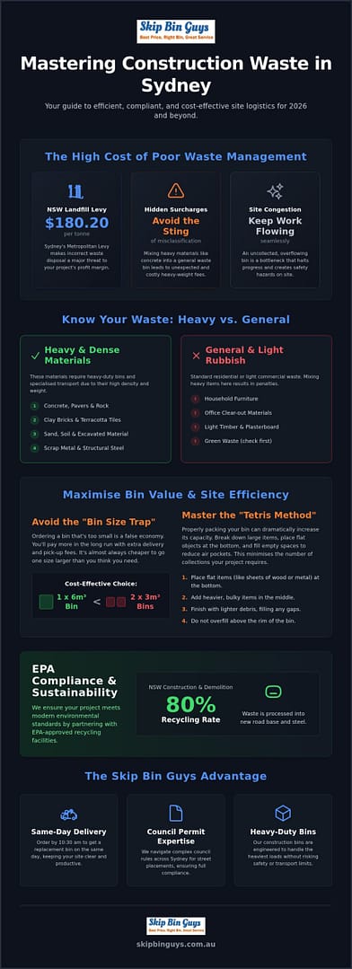 Construction Skip Bin Hire Sydney: The 2026 Builder’s Guide to Waste Management