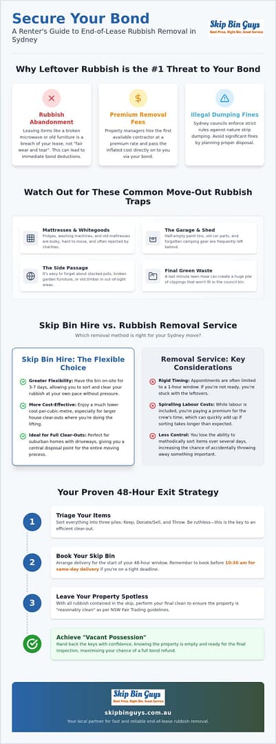End of Lease Rubbish Removal Sydney: Secure Your Bond with Skip Bin Hire