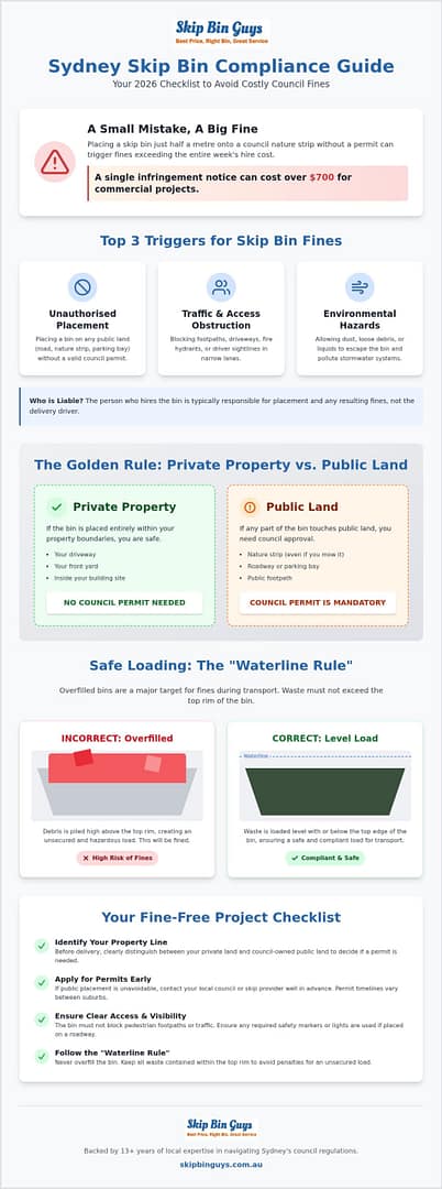 Avoid Sydney Skip Bin Fines: 2026 Compliance Guide