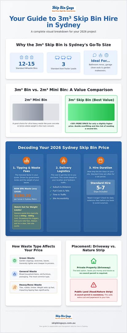 3m Skip Bin Price Sydney: 2026 Cost & Buying Guide