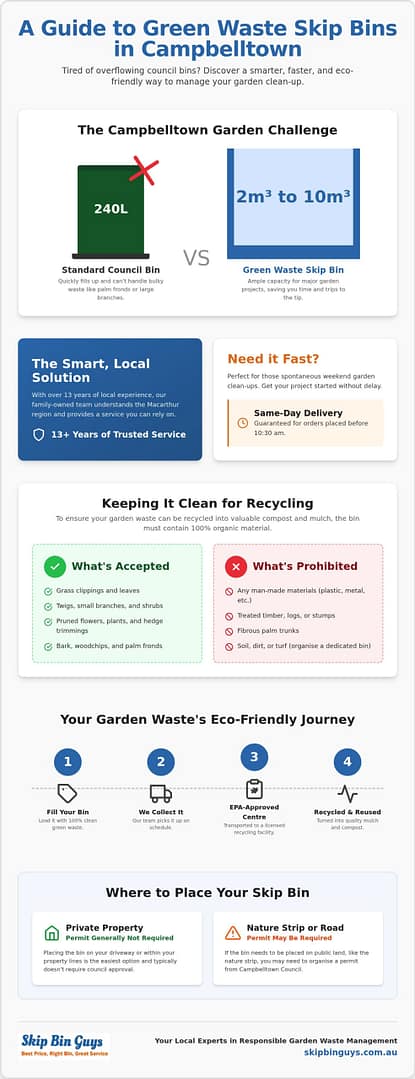 Green Waste Skip Bin Hire Campbelltown: Sustainable Garden Disposal 2026