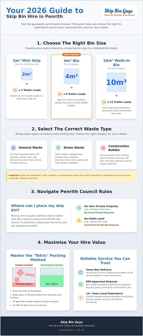 Skip Bin Hire Penrith: The Local’s 2026 Guide to Easy Waste Removal