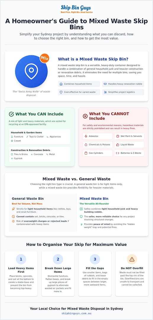 Mixed Waste Skip Bin Sydney: The Ultimate Guide to Versatile Rubbish Removal