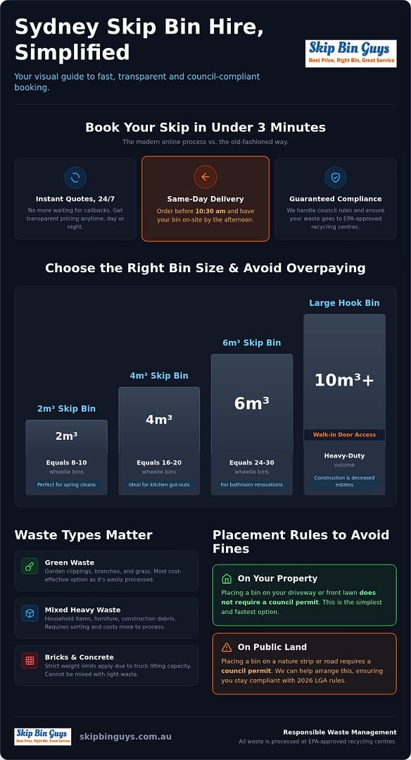 Booking a Skip Bin Online Sydney: The Complete 2026 Guide